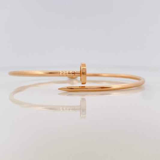 Pulso Aro Clavo 5.2g / 17cm / 2mm Oro Rosa 18K