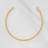 Pulso Lazo 1.2g / 18cm / 2.2mm Oro Amarillo 18K