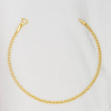Pulso Cubano 1.15g / 18.5cm / 2.1mm Oro Amarillo 18K