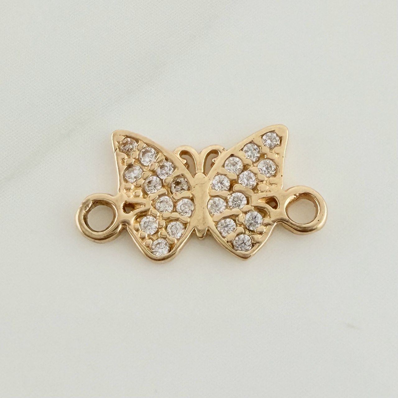 Herraje Mariposa 0.65gr / 1.3cm / Oro Amarillo 18K $