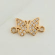 Herraje Mariposa 0.65gr / 1.3cm / Oro Amarillo 18K $