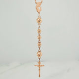 Rosario Virgen Maria 19.1gr / 62cm / 8mm-5mm Oro Rosa 18K &