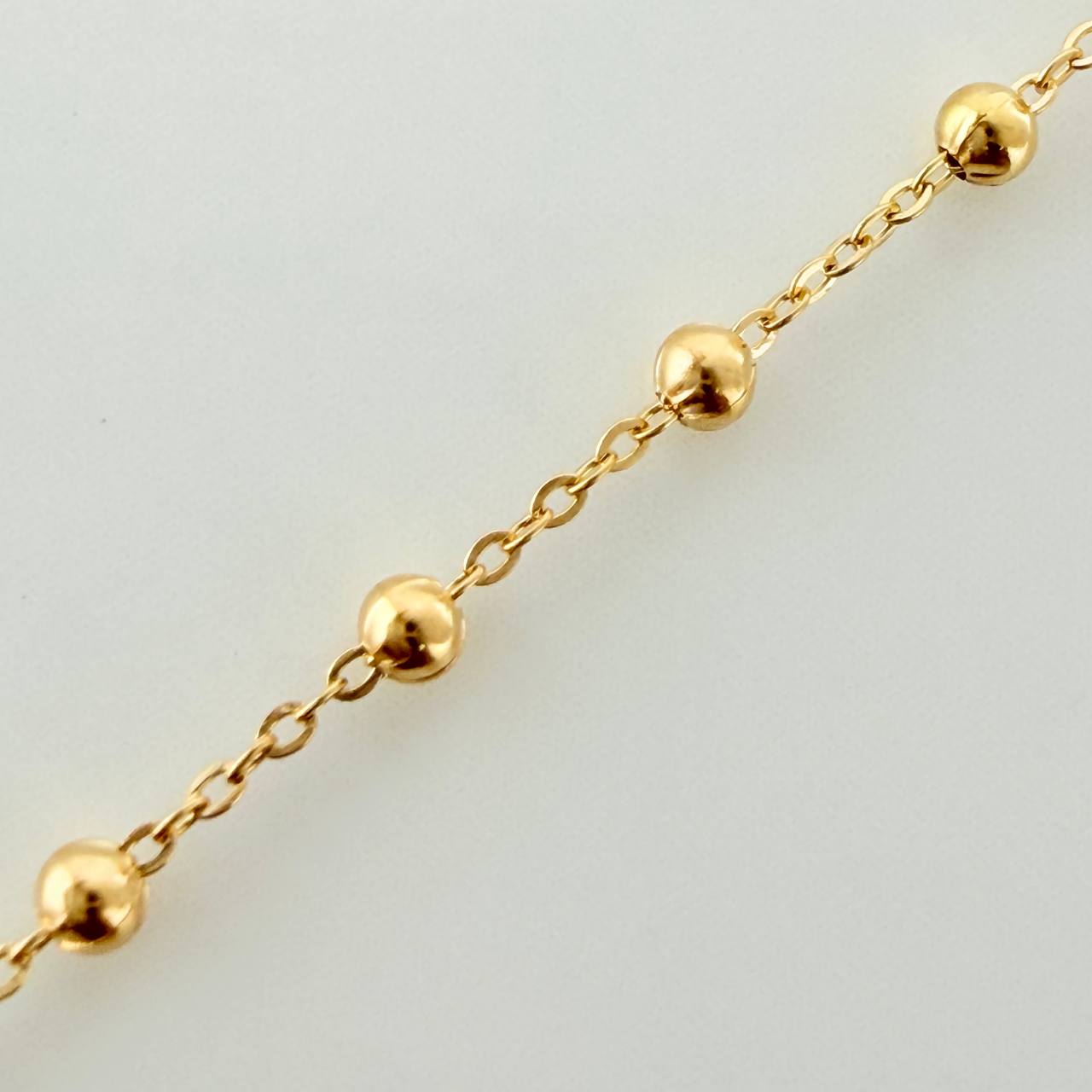 Pulso Denario Virgen Milagrosa 1.4gr / 17.5cm-19cm / 1.8mm Oro Amarillo +4 18K &