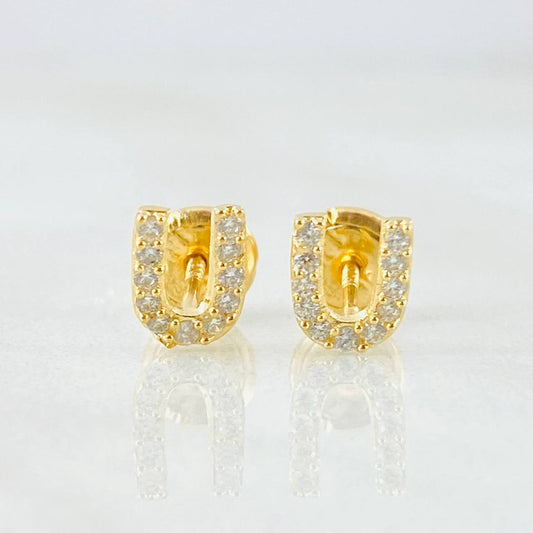 Topos Letra U 0.75gr / 5mm Oro Amarillo 18K