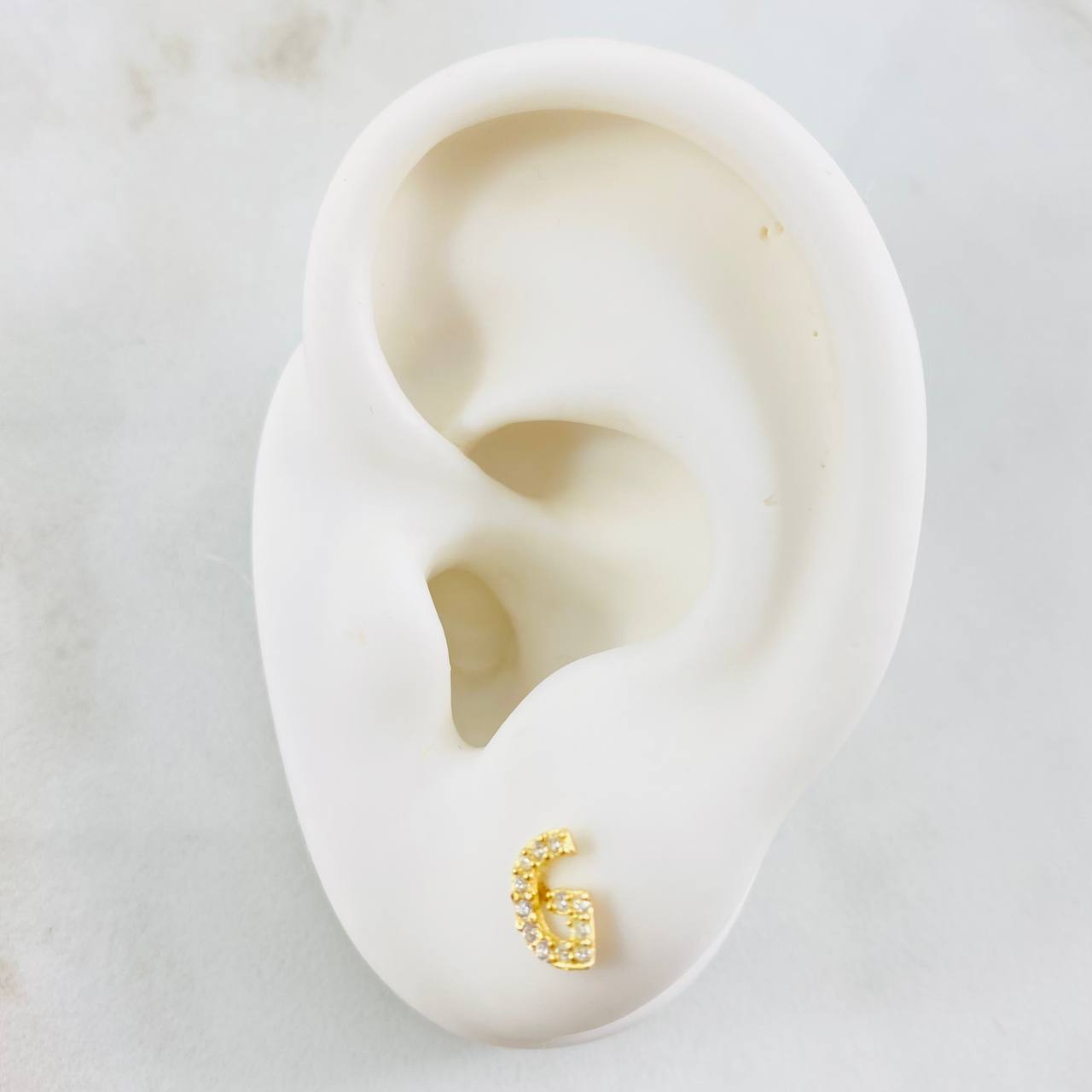 Topos Letra G 0.8gr / 5mm Oro Amarillo 18K