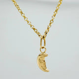 Set Cadena y Dije Roll-On + Luna 1.45gr / 40.1cm / 1.26mm Oro Amarillo 18K (Oferta) &