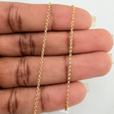 Set Cadena y Dije Roll-On + Luna 1.45gr / 40.1cm / 1.26mm Oro Amarillo 18K (Oferta) &