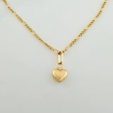 Set Cadena y Dije Figaro +Corazon 1.3gr / 44.8cm / 1.27mm Oro Amarillo 18K (Oferta) &