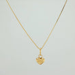Set Cadena y Dije Veneciana + Corazon 1.25gr / 50.4cm / 0.55mm Oro Amarillo 18K (Oferta) &