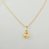 Set Cadena y Dije Veneciana + Corazon 1.25gr / 50.4cm / 0.55mm Oro Amarillo 18K (Oferta) &