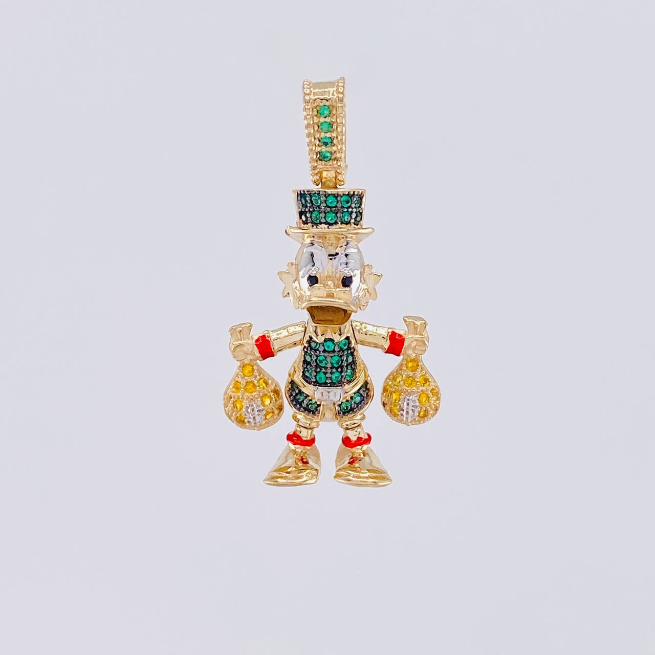 Dije Pato Bolsas Dinero 5.65g / 3.5cm Oro Amarillo 18K