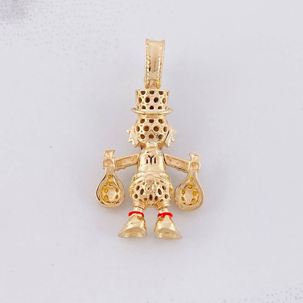 Dije Pato Bolsas Dinero 5.65g / 3.5cm Oro Amarillo 18K