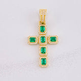 Dije Cruz Tupida 3.45g / 3.8cm Oro Amarillo 18K