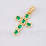 Dije Cruz Tupida 3.45g / 3.8cm Oro Amarillo 18K