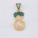Dije Bolsa de Dinero 13.45g / 5.1cm Oro Amarillo 18K