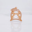 Dije Doble Caballo 4.35g / 3.5cm Oro Rosa 18K