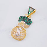 Dije Bolsa de Dinero 13.45g / 5.1cm Oro Amarillo 18K