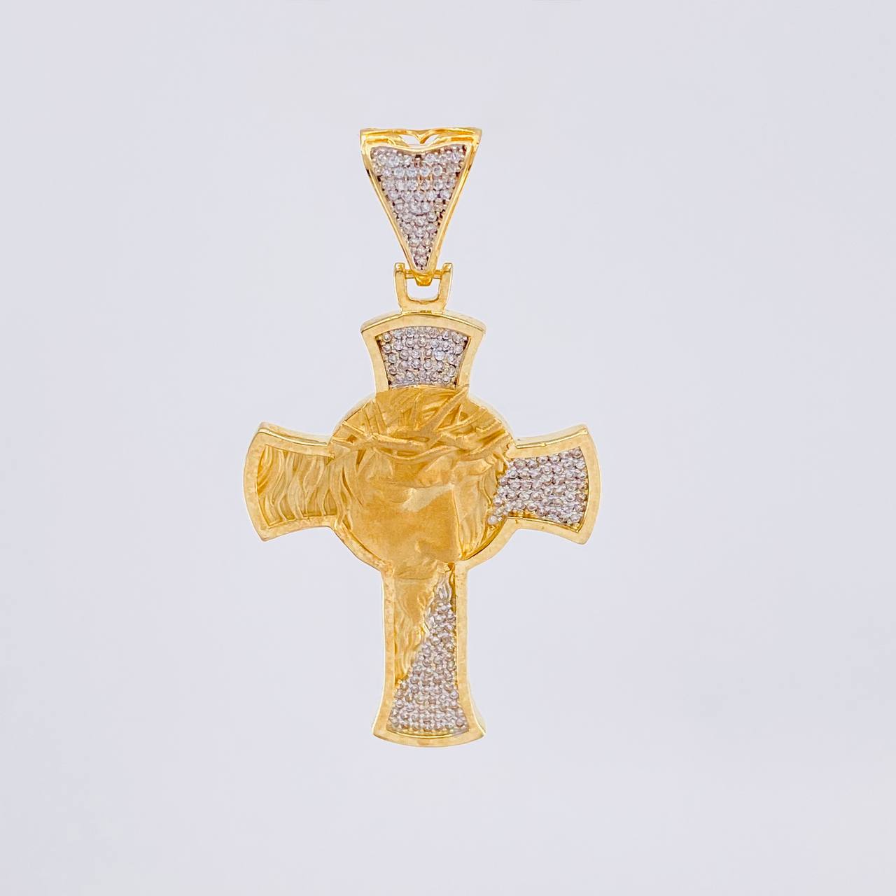 Dije Cruz Rostro Cristo 15.25g / 6.3cm Oro Amarillo 18K