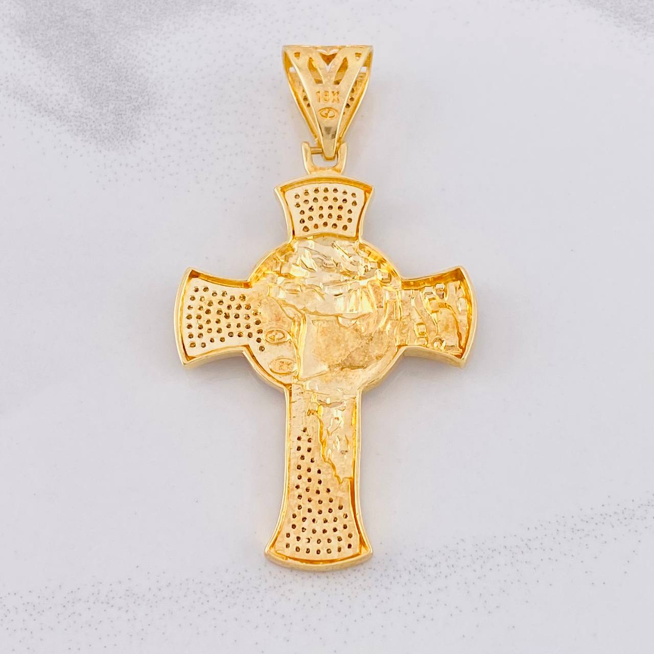 Dije Cruz Rostro Cristo 15.25g / 6.3cm Oro Amarillo 18K