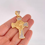Dije Cruz Rostro Cristo 15.25g / 6.3cm Oro Amarillo 18K