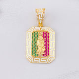 Dije Virgen de Guadalupe Tribal 12.1g / 4.5cm Oro Amarillo 18K