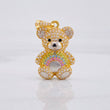 Dije Oso 4.75g / 2.9cm Dos Oros Amarillo Blanco 18K