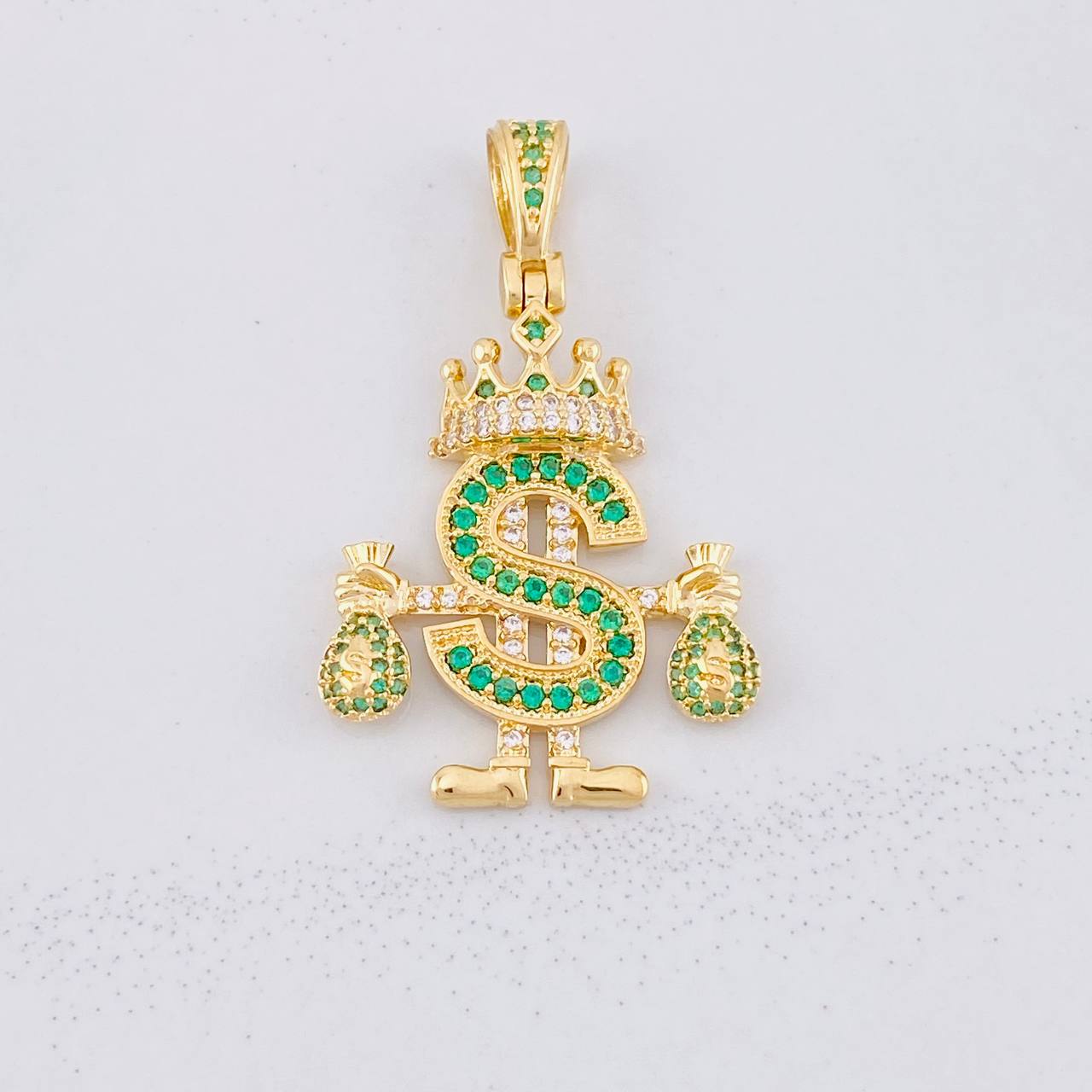 Dije Realeza Signo Dólar 5.2g / 3.8cm Oro Amarillo 18K