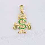 Dije Realeza Signo Dólar 5.2g / 3.8cm Oro Amarillo 18K