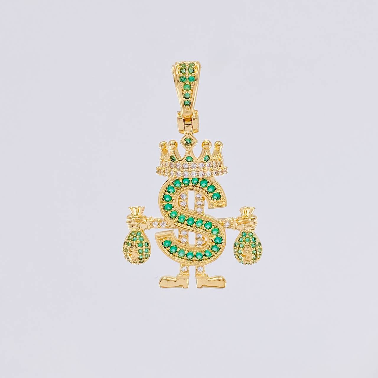 Dije Realeza Signo Dólar 5.2g / 3.8cm Oro Amarillo 18K