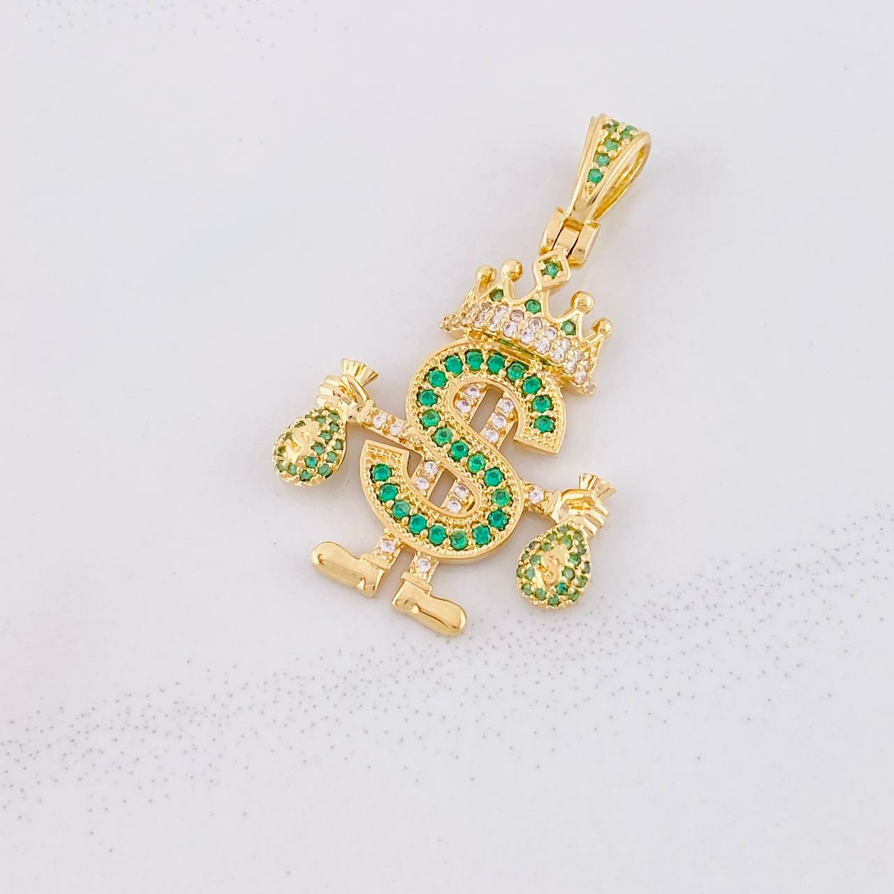 Dije Realeza Signo Dólar 5.2g / 3.8cm Oro Amarillo 18K