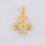 Dije Realeza Signo Dólar 5.2g / 3.8cm Oro Amarillo 18K