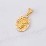 Dije Virgen del Carmen 6.05g / 3.2cm Dos Oros Amarillo Blanco 18K