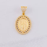 Dije Virgen Milagrosa 4g / 3.2cm Oro Amarillo 18K