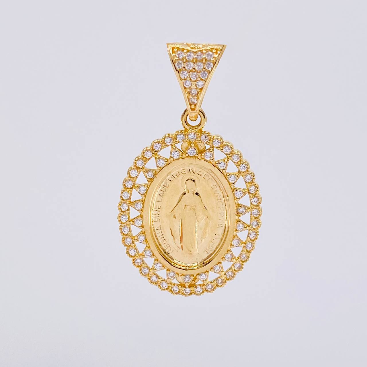 Dije Virgen Milagrosa 4g / 3.2cm Oro Amarillo 18K