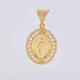 Dije Virgen Milagrosa 4g / 3.2cm Oro Amarillo 18K