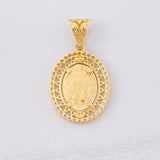 Dije Virgen Milagrosa 4g / 3.2cm Oro Amarillo 18K