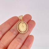 Dije Virgen Milagrosa 4g / 3.2cm Oro Amarillo 18K
