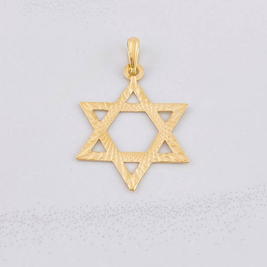 Dije Estrella de David 2g / 3.7cm Oro Amarillo 18K