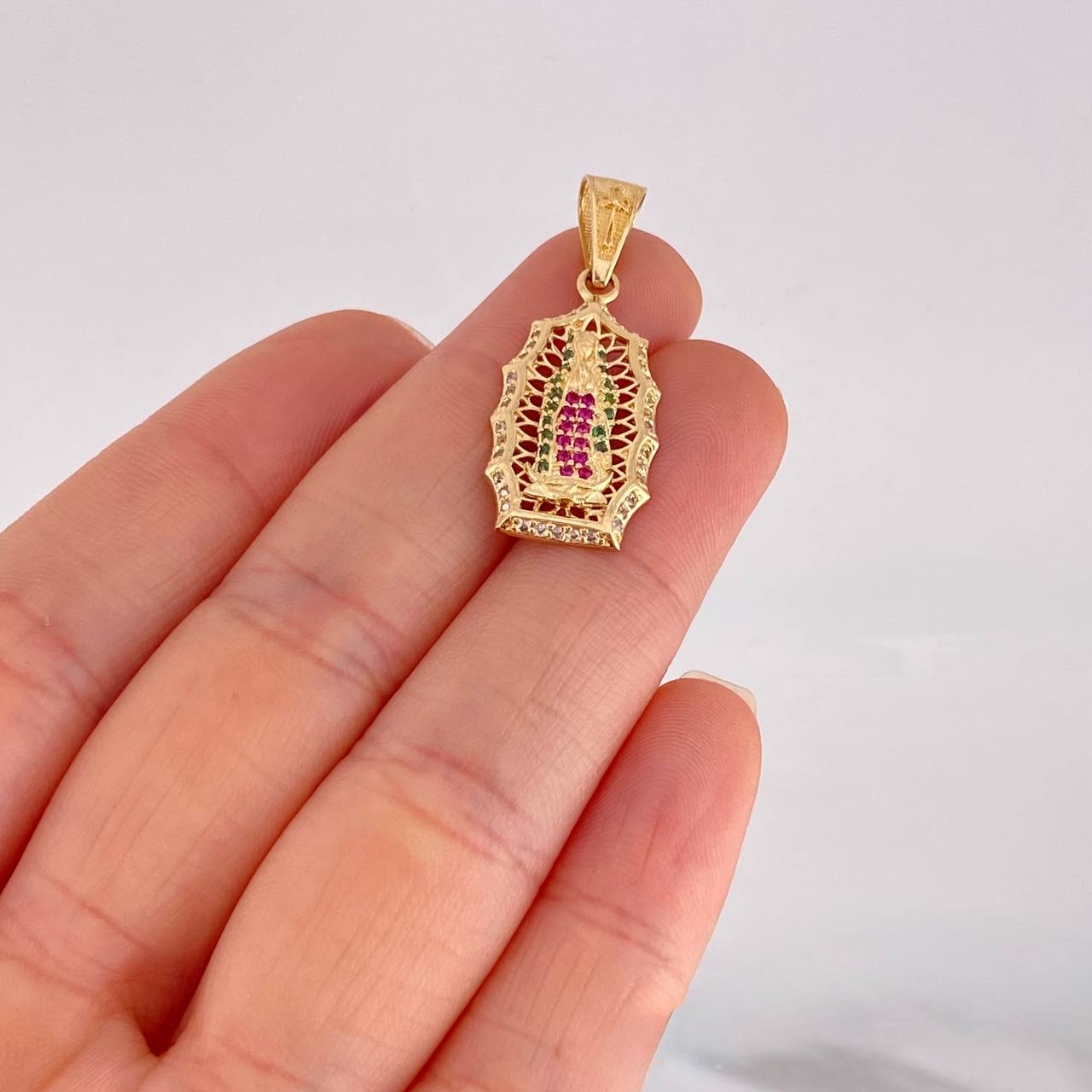Dije Virgen de Guadalupe 3.5g / 3.2cm Oro Amarillo 18K