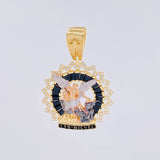 Dije San Miguel Árcangel 6.95g / 3.7cm Tres Oros 18K