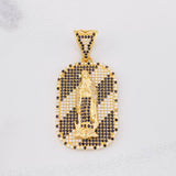 Dije Placa Virgen de Guadalupe 10.95g / 4.6cm Oro Amarillo 18K