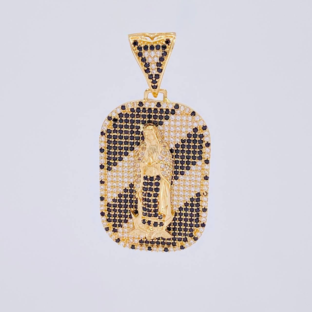 Dije Placa Virgen de Guadalupe 10.95g / 4.6cm Oro Amarillo 18K