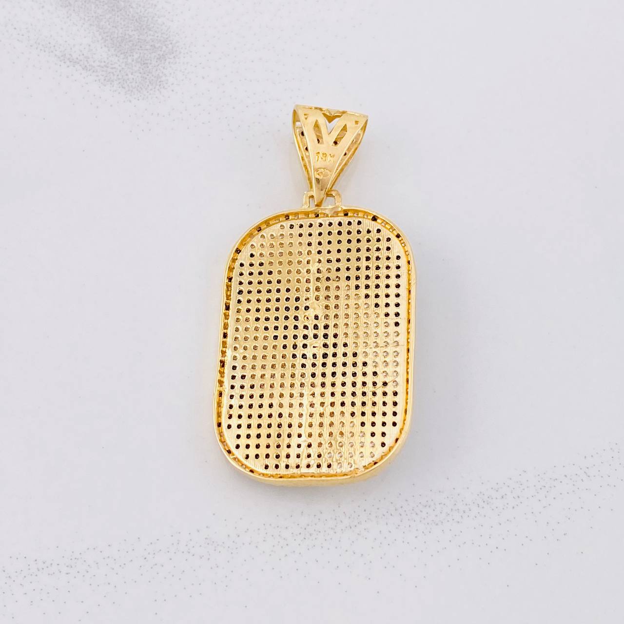 Dije Placa Virgen de Guadalupe 10.95g / 4.6cm Oro Amarillo 18K