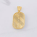 Dije Placa Virgen de Guadalupe 10.95g / 4.6cm Oro Amarillo 18K
