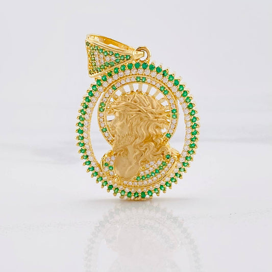 Dije Rostro Cristo 11.9g / 4.5cm Oro Amarillo 18K