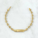 Pulso GC 2.3gr / 14cm / 4mm Placa Rectangular Oro Amarillo
