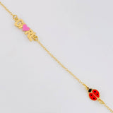 Pulso Modulable Rolo Seguido Girl Mariquita 1.45g / 16cm - 14cm / 1.3mm Oro Amarillo 18K
