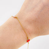 Pulso Modulable Rolo Seguido Girl Mariquita 1.45g / 16cm - 14cm / 1.3mm Oro Amarillo 18K