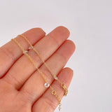Pulso Modulable Rolo Perlas 1.3g / 17.8cm - 15.9cm / 1.3mm Oro Amarillo 18K