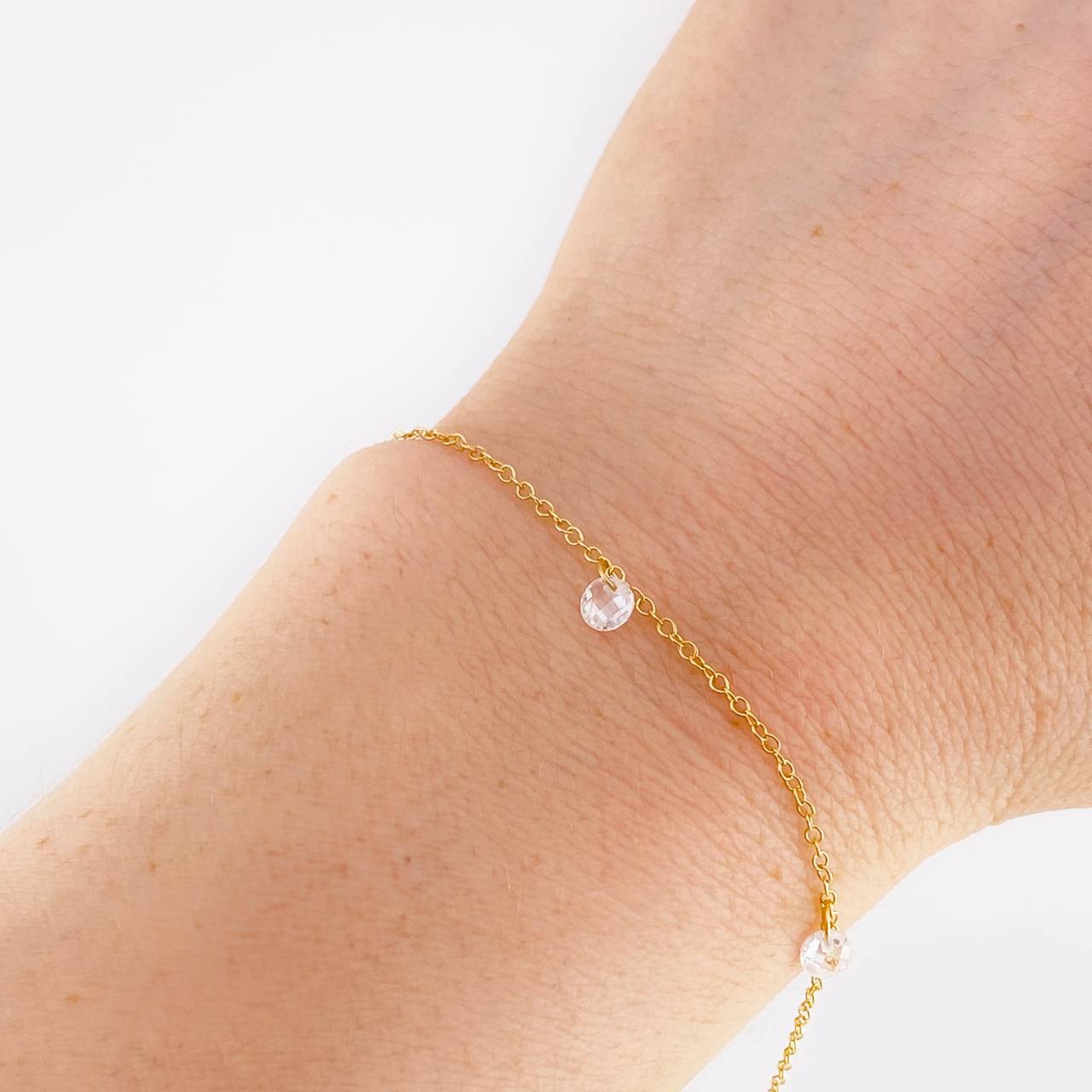 Pulso Modulable Rolo Perlas 1.3g / 18cm - 16cm / 1.3mm Oro Amarillo 18K